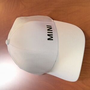 MINI Wordmark Two-Tone-White Snapback Hat Cap New